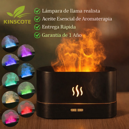FlameAura™ PRO Difusor de Aroma con Llama LED